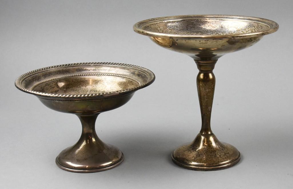 Pair Gorham Sterling Silver Compotes (1 of 9)