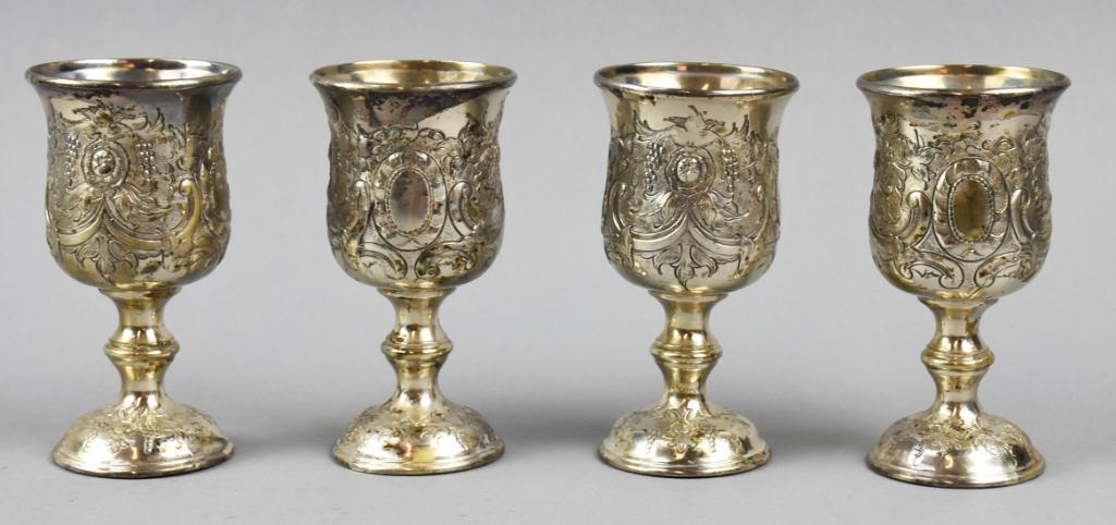 Vintage F.B. Rogers Tarnish Resistant Goblets, Boxed (1 of 10)