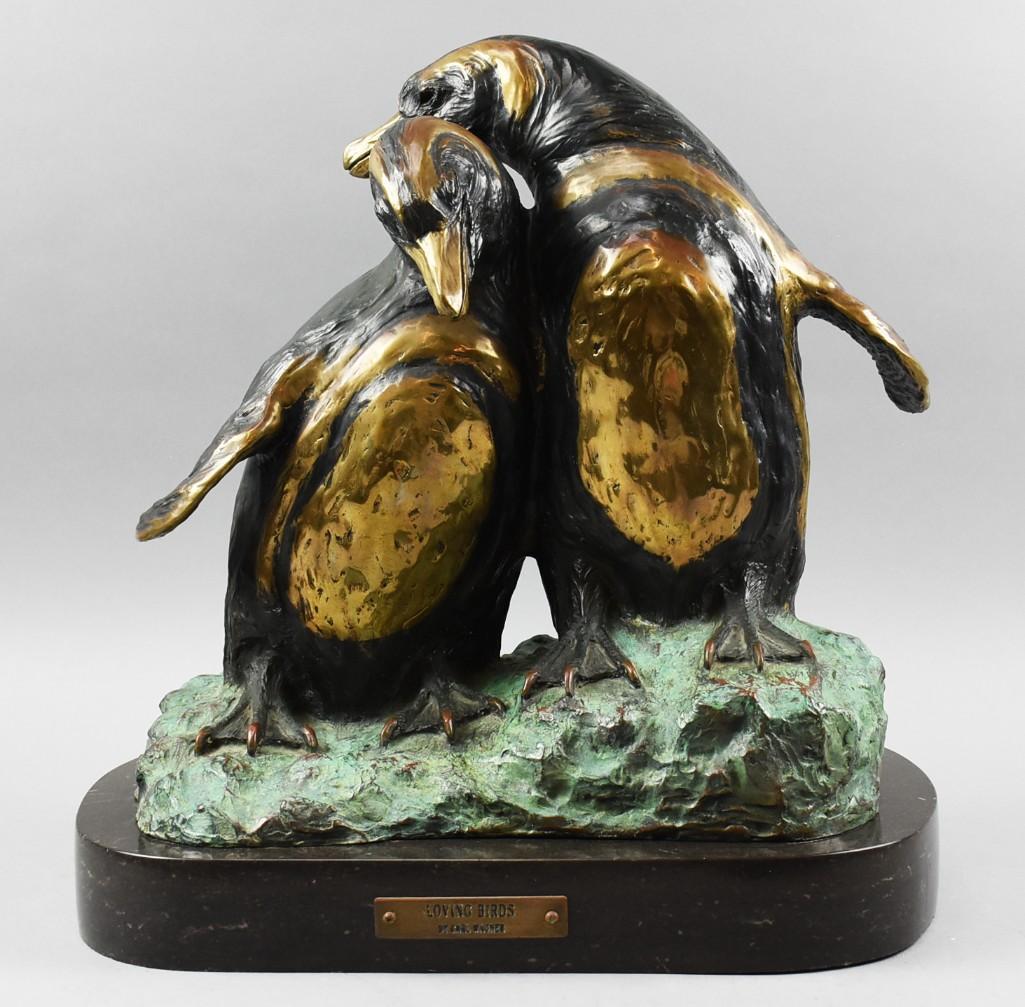 1987 Carl Wagner Solid  Bronze "Loving Birds" 1/95 (1 of 8)