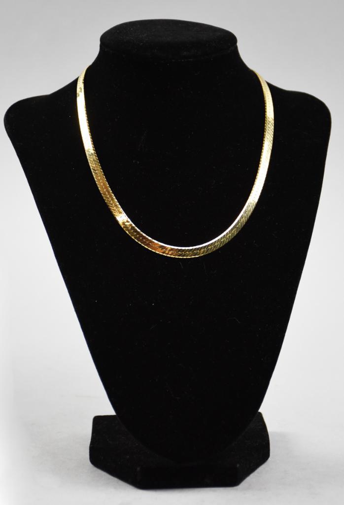 Beautiful 14K Gold Herringbone Chain (1 of 4)
