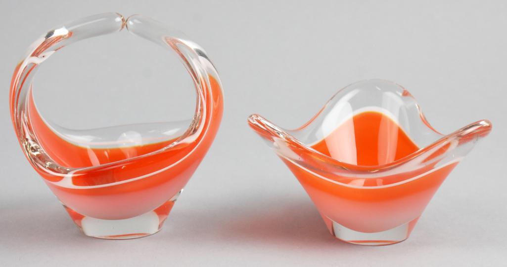 Mid Century Flygsfor Coquille Art Glass, Signed (1 of 8)