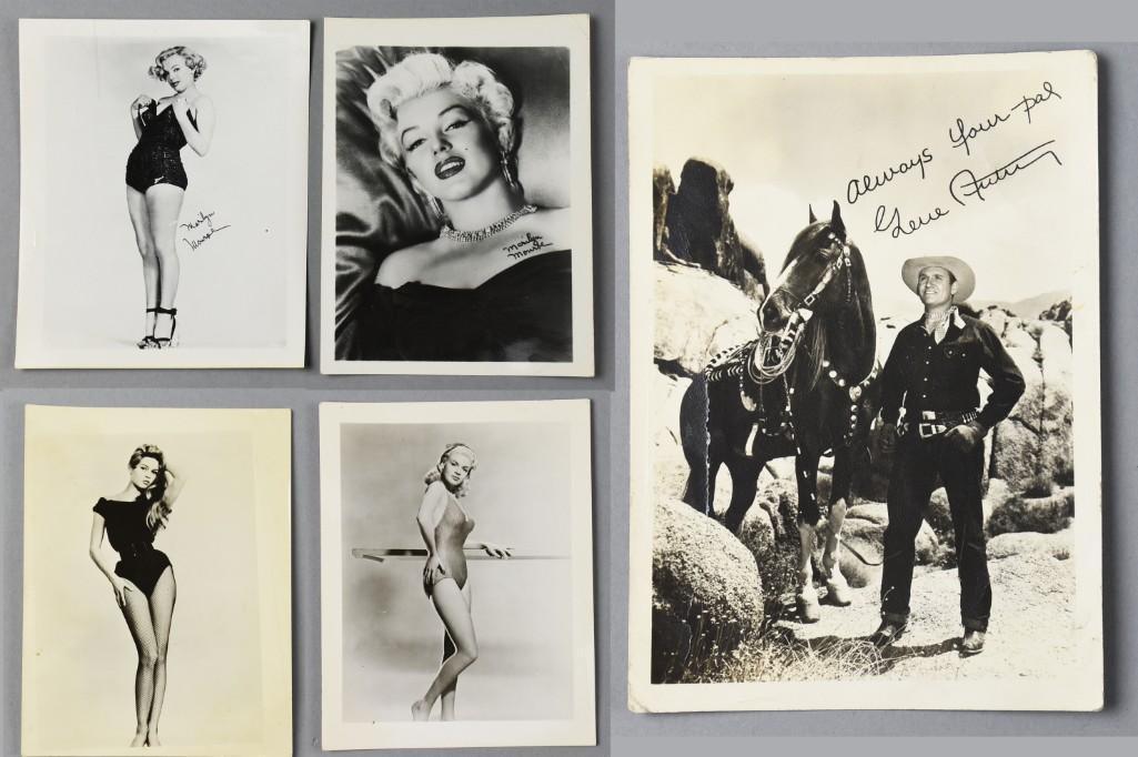 Hollywood Blond Bombshells & Gene Autrey Signed Photo (1 of 16)