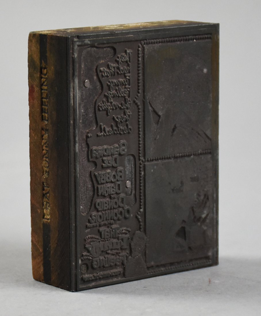 "That Funny Feeling", Sandra Dee Movie Printing Block (1 of 6)