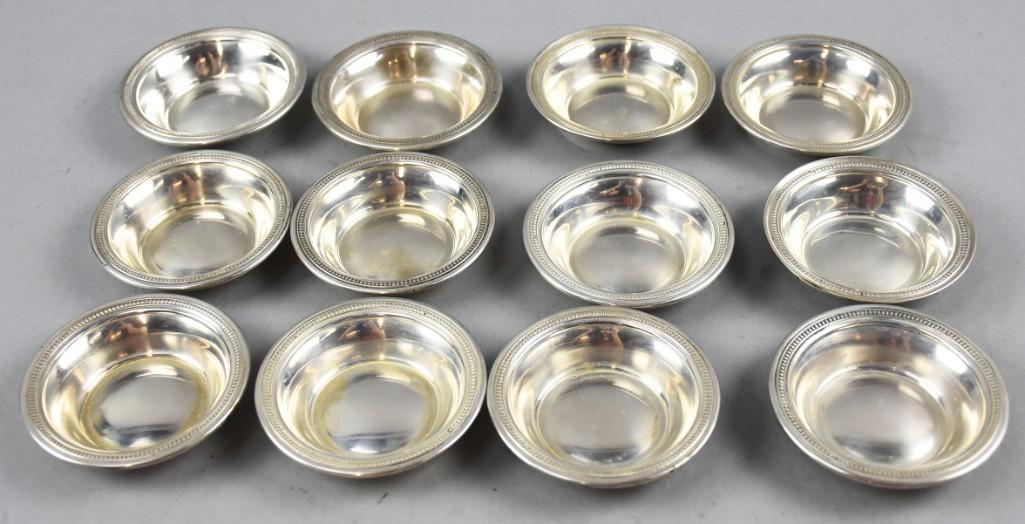 (12) American Sterling Silver Fruit Bowls (1 of 11)