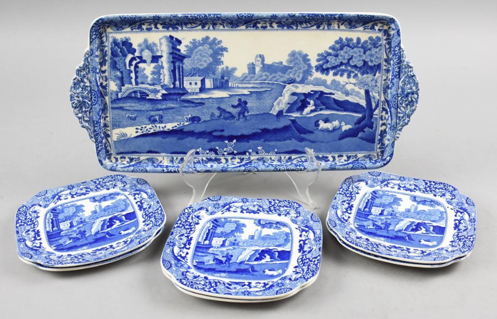 Antique Copeland Spode Blue Italian Luncheon Set Sep 26, 2021