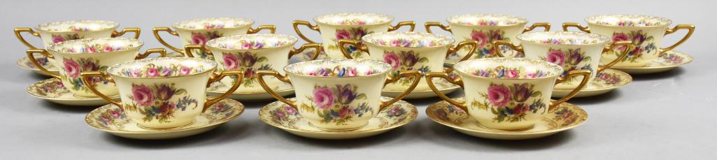 Vintage Rosenthal Porcelain Bouillon Cups, Vienna (1 of 12)