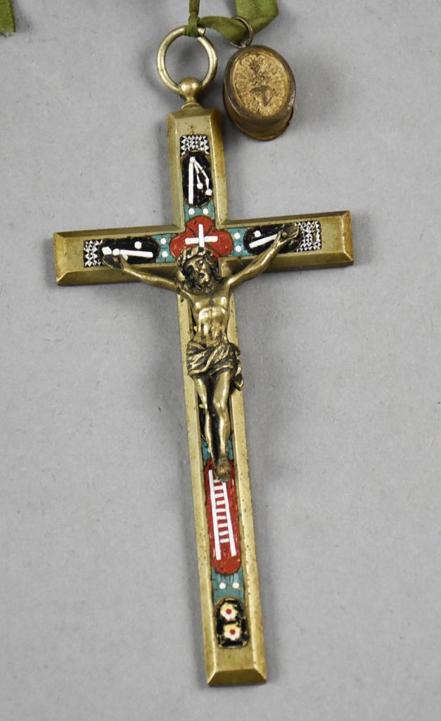 Nov 16, 1886 Gold & Micro Mosaic Cross Relic (1 of 8)