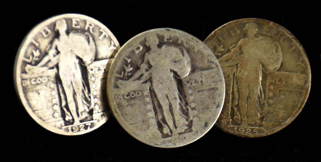 1920s Standing Liberty Silver Quarters (1 of 4)