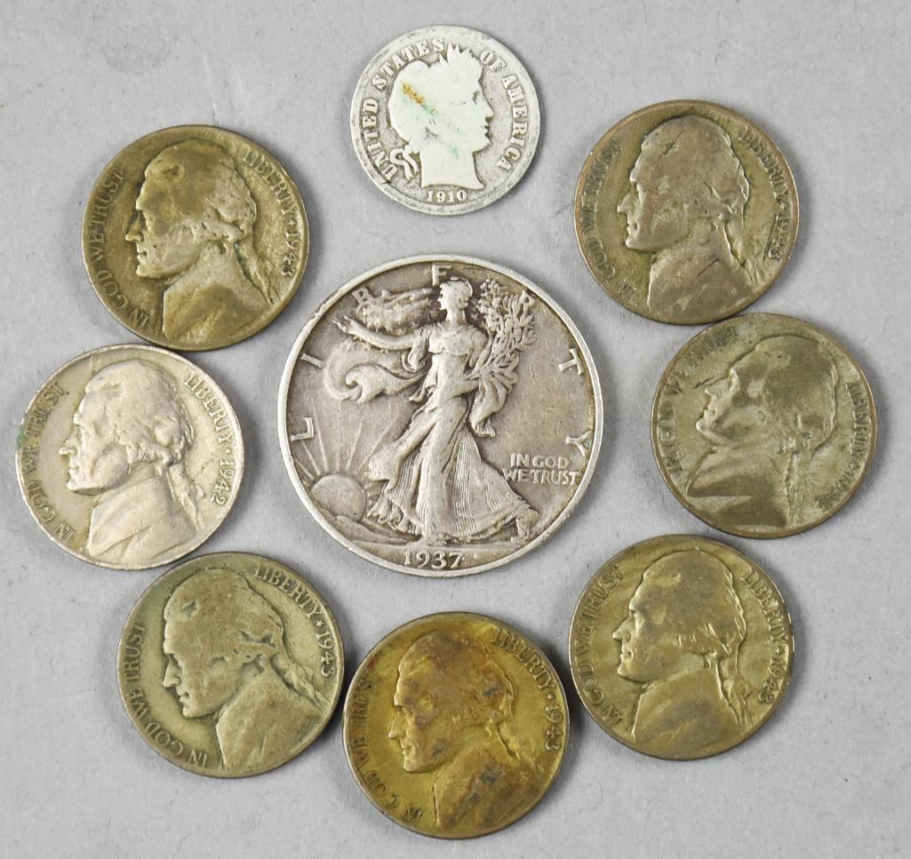 Misc Vintage USA Coins, Dime, Nickels, Liberty (1 of 2)