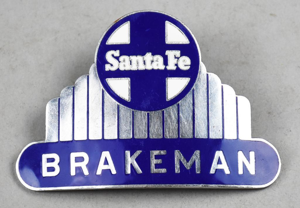 Vintage Santa Fe Railroad Brakeman Hat Badge (1 of 2)