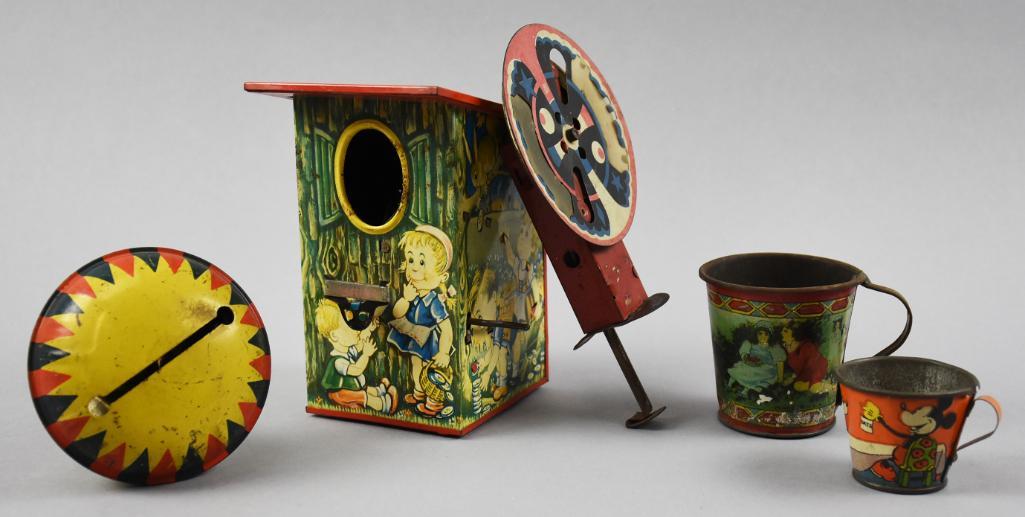 Vintage Tin Litho Toy, Mechanical Bank Lot (1 of 8)