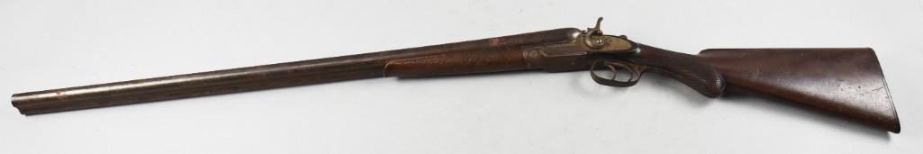 Antique Royal Gun Works 12 G Double Barrel Shotgun: Nice antique double barrel shotgun from Royal Gun Works in Belgium. Nicely marked on both sides and measures 46" long