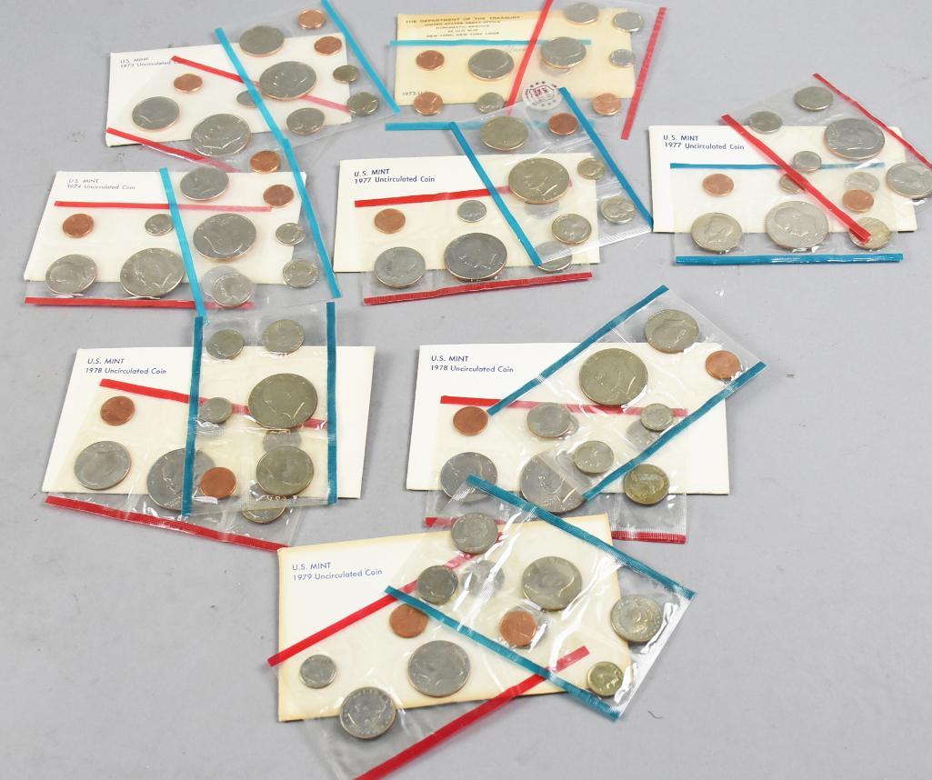 (5) 1972-74 & 1977-79 US Mint Uncirculated Coin Sets (1 of 4)