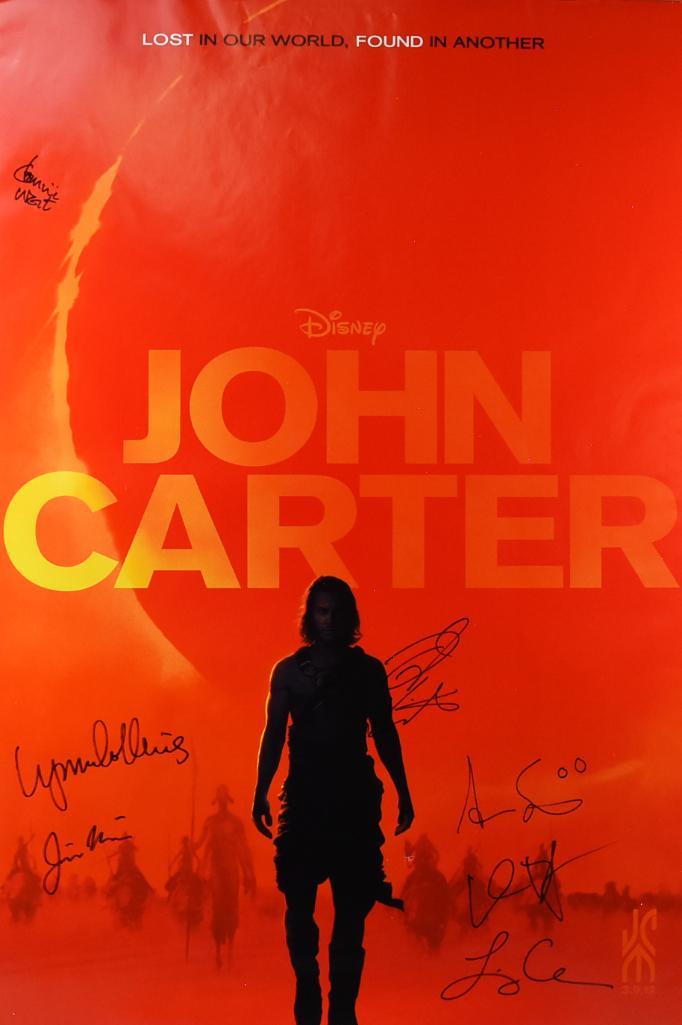 Disney's John Carter Cast Signed Poster (1 of 6)