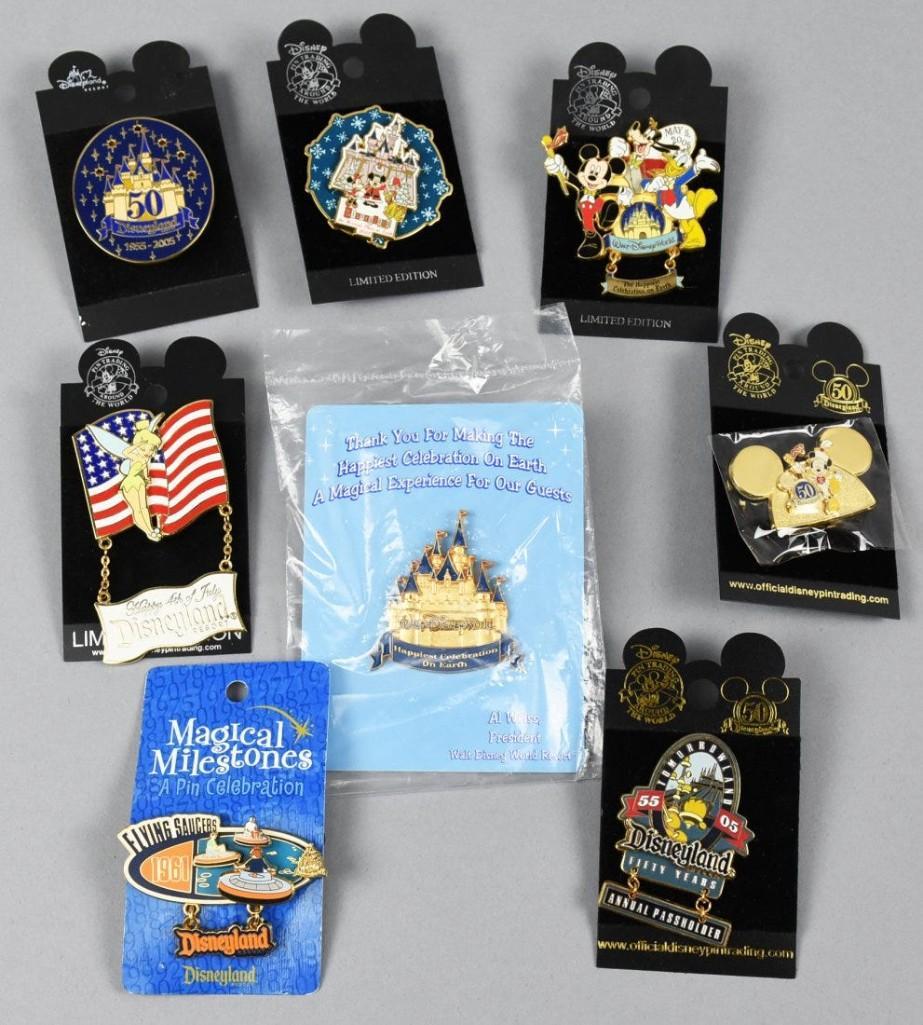 Disney Pin Lot Limited Edition 50th Anniversary Larger (1 of 4)