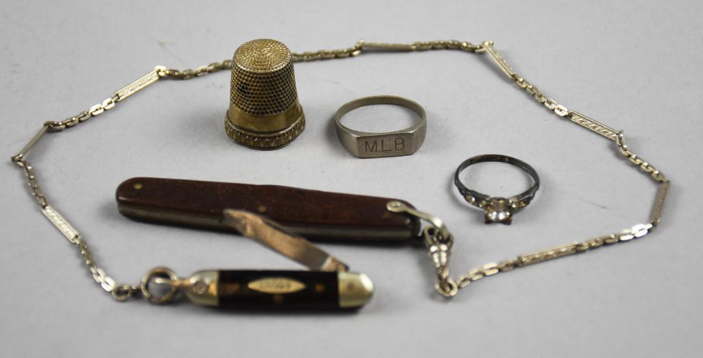 Vintage Jewelry and Pocket Knife Lot (1 of 4)