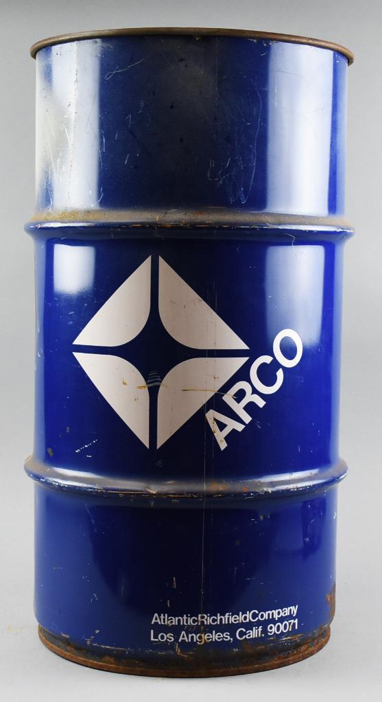 Vintage ARCO/Richfield Oil 120 Lb 80W/80 Gear Oil Drum (1 of 10)