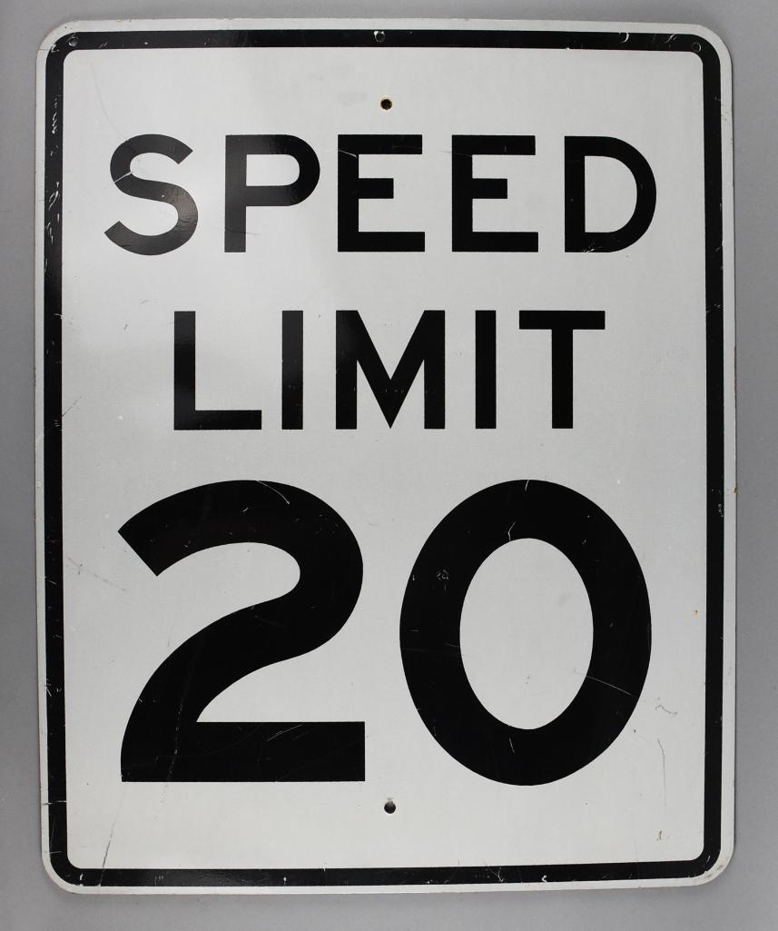 Vintage Speed Limit Sign
