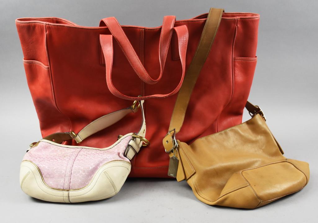 (3) Authentic c1995 Coach Handbags & Tote (1 of 7)