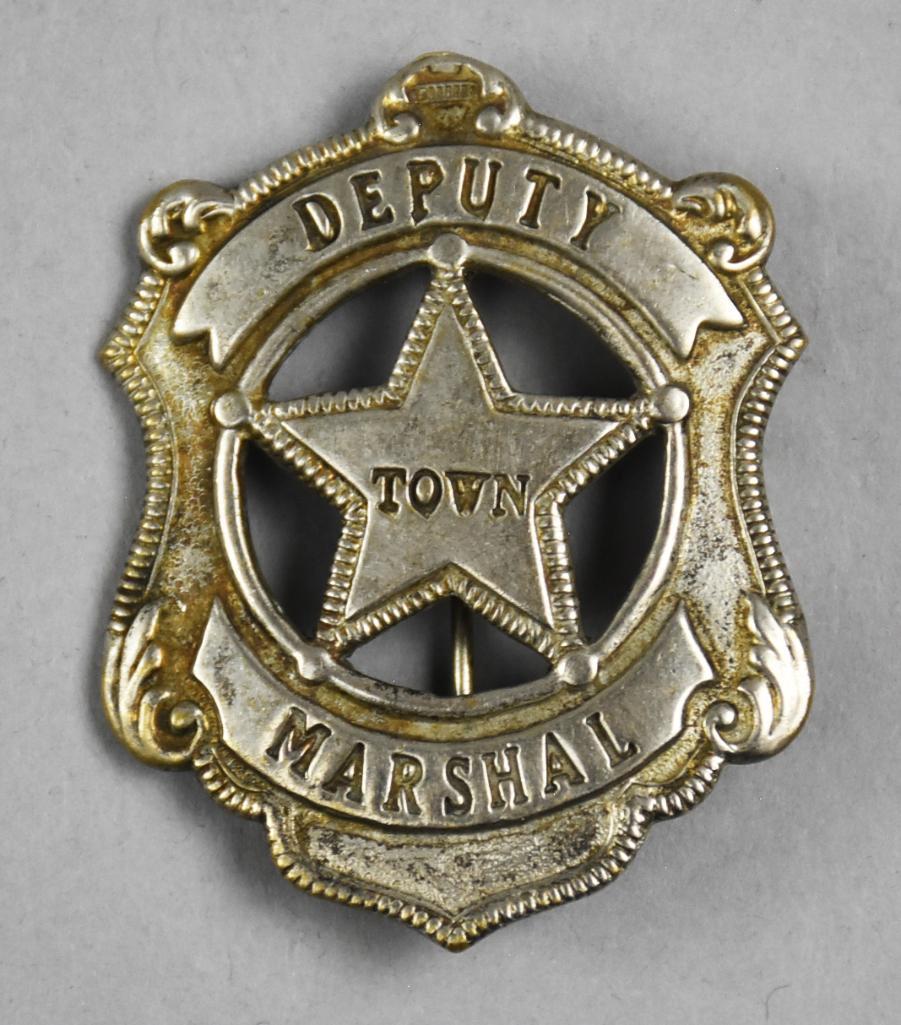 Vintage Obsolete Blackinton Deputy Town Marshal Badge (1 of 3)