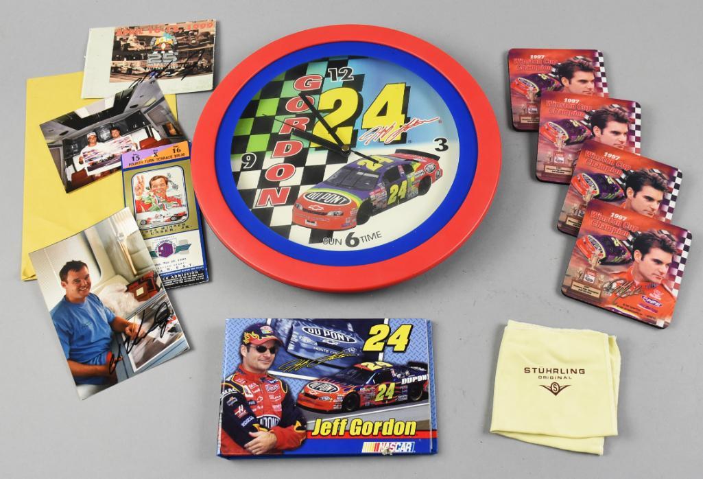 Al Unser & Jeff Gordon Race Car Driver Collectibles (1 of 6)