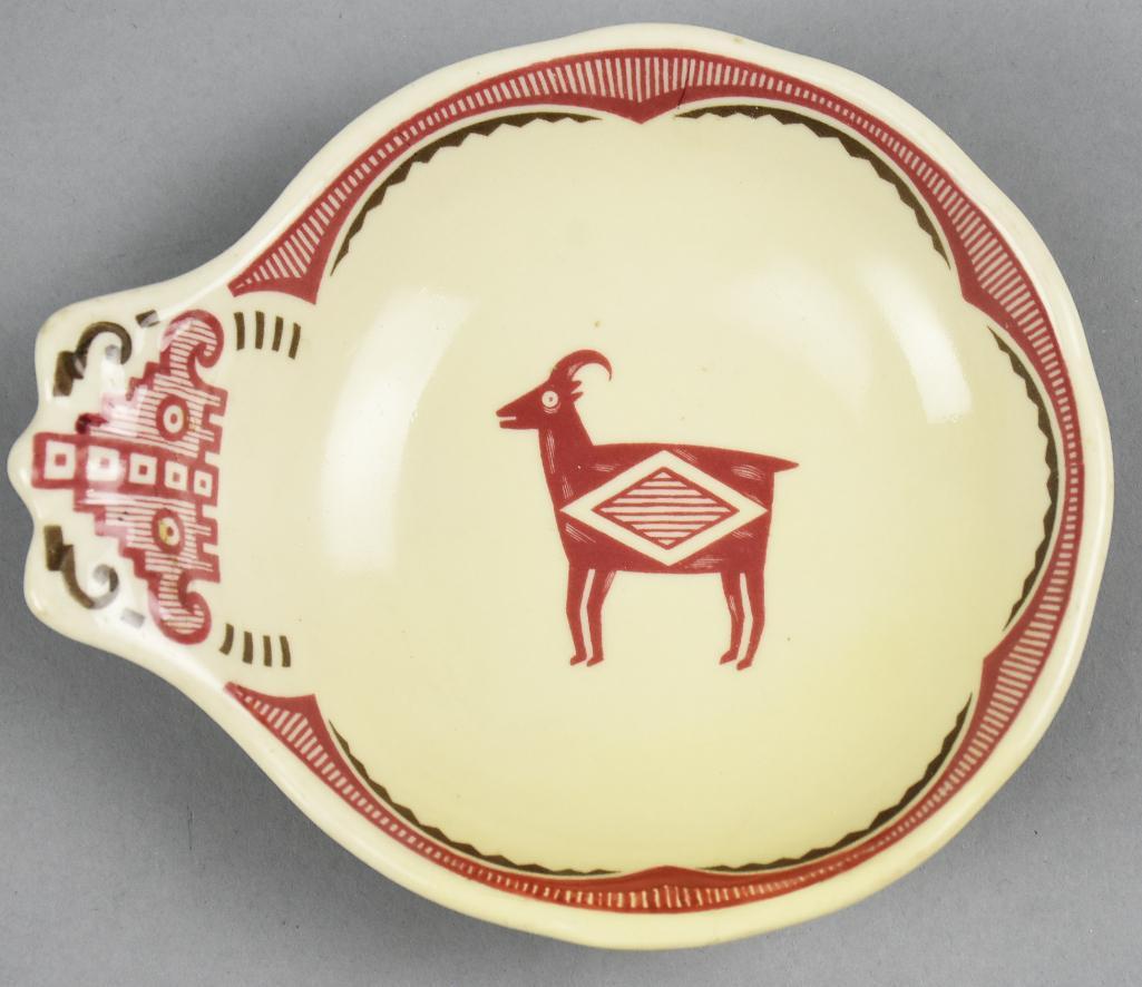 Santa Fe Fred Harvey RR Mimbreno Ice Cream Dish (1 of 3)