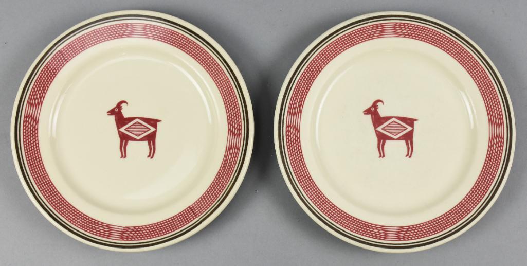 Fred Harvey/Syracuse Ancient Mimbreno Indian Plates (1 of 3)