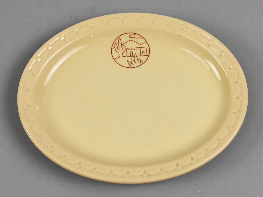 1948 Syracuse/Fred Harvey Adobe Econo-Rim Platter (1 of 2)