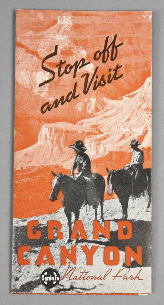C1930 Grand Canyon Brochure, Santa Fe/fred Harvey Ads C1930 Grand Canyon Brochure, Santa Fe/fred Harvey Ads
