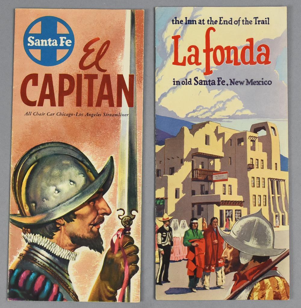 (2) Vintage Santa Fe Railroad Travel Brochures (1 of 6)