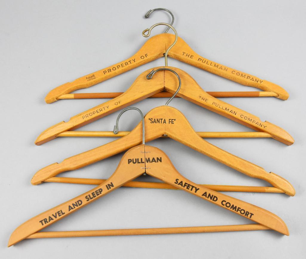 Vintage Railroad, Wooden Hangers, Santa Fe, Pullman (1 of 4)
