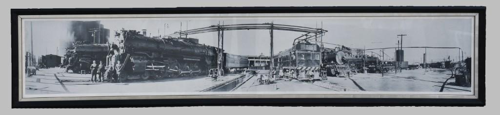 1946 Santa Fe Roundhouse Panoramic PRINT (1 of 7)