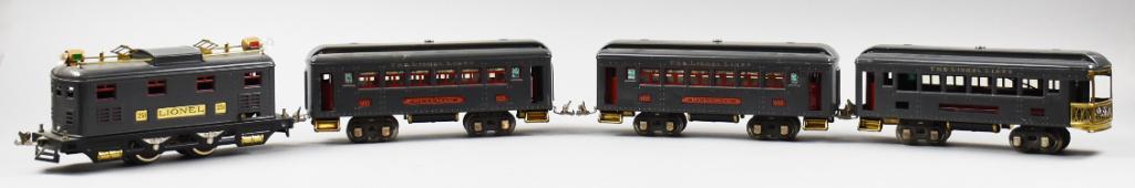 Prewar Lionel No. 251 Electric Locomotive Set, Gunmetal (1 of 12)