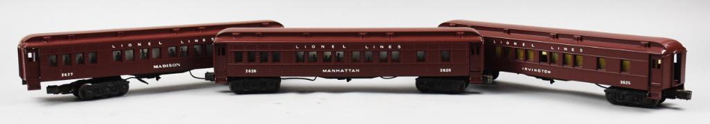 Post-War Lionel Pullman Cars, Nos. 2525, 2627 and 2628 (1 of 11)
