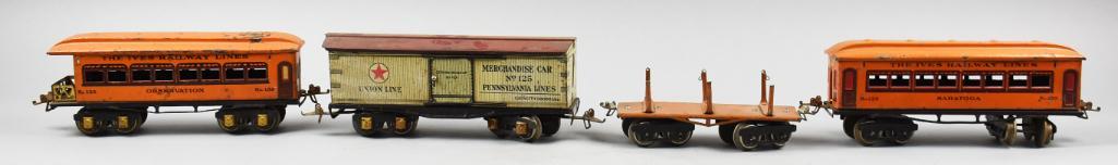 Prewar Ives Misc Tin Litho Train Cars (1 of 10)