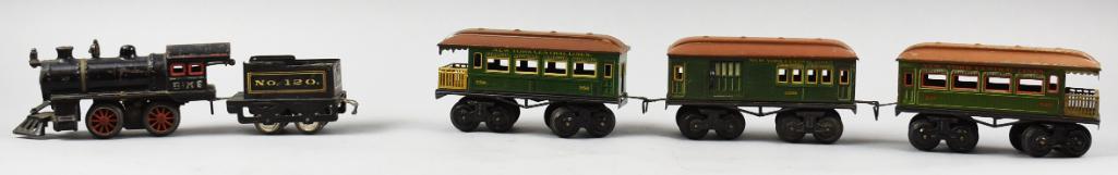 Pre 1923 Bing Locomotive, Tender with NYC Lines Cars (1 of 11)