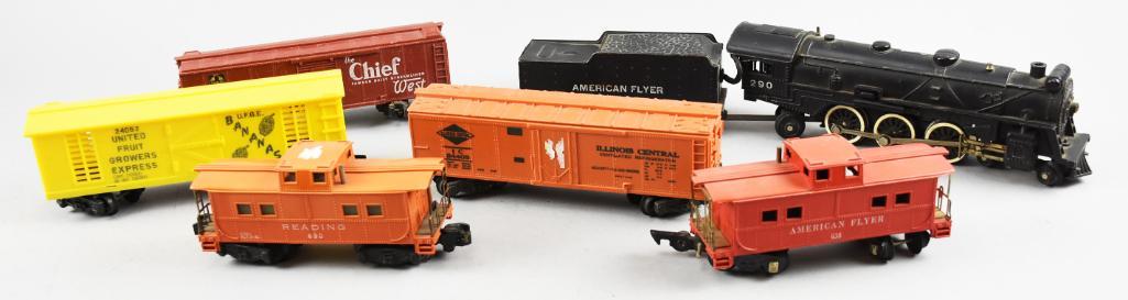 Vintage Post-War 7 Pc American Flyer Train Set (1 of 6)