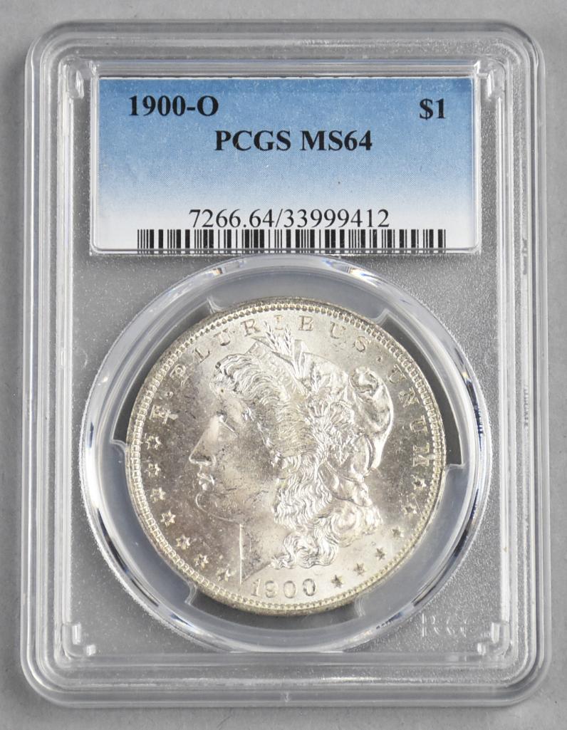 1900-O Morgan Silver Dollar, PCGS MS64 (1 of 2)