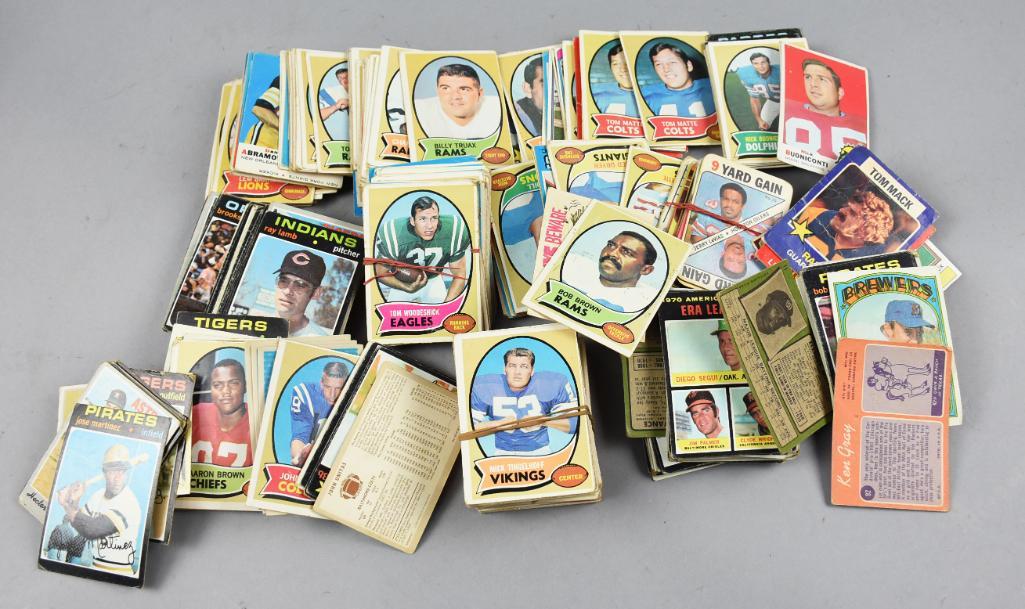1960s-70s Football & Baseball Trading Cards, Unsorted (1 of 8)