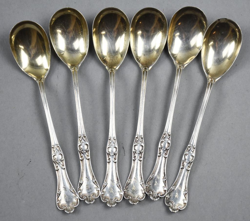 Vintage Sterling Silver Egg Spoons, Maker Marked (1 of 5)