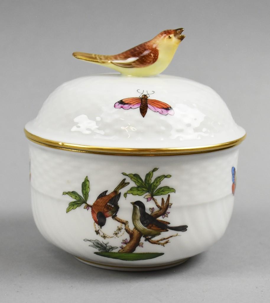 Herend Rothschild Birds Lidded Sugar Bowl (1 of 3)