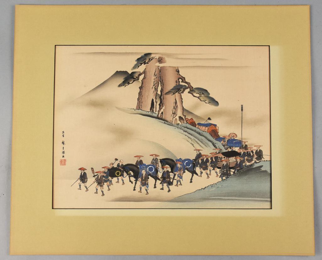 Hiroshige Utagawa  (1797-1858) Woodblock Print (1 of 6)