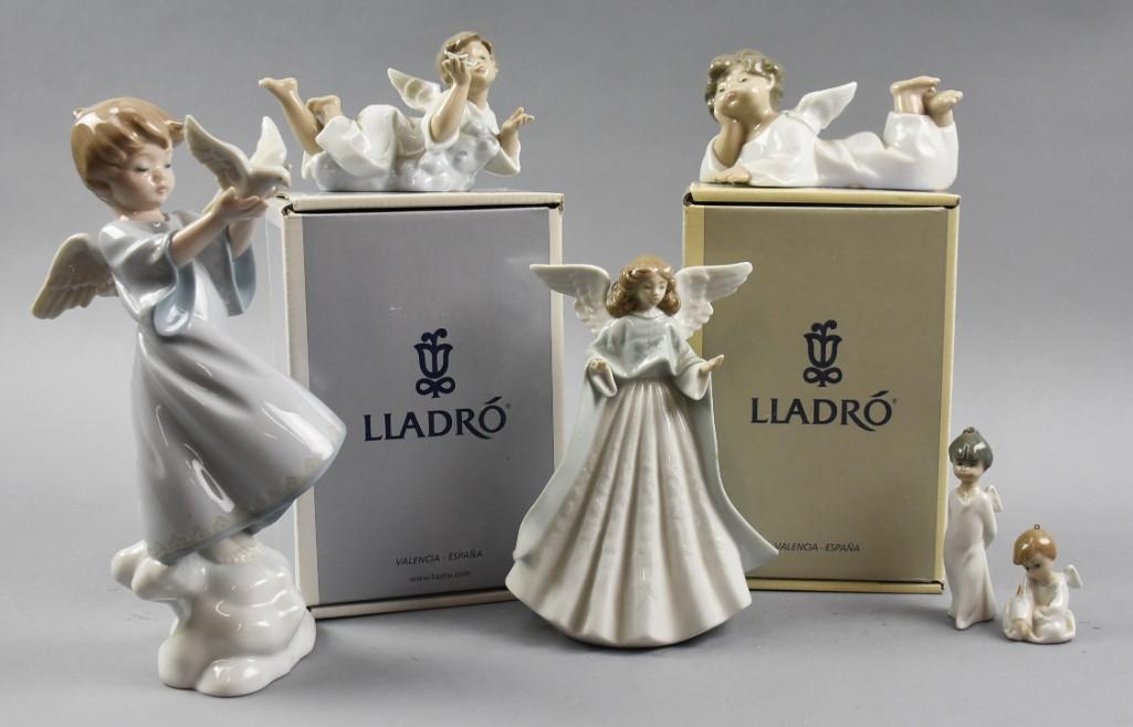 Retired Lladro Angel Lot, Some w/ Boxes (1 of 8)