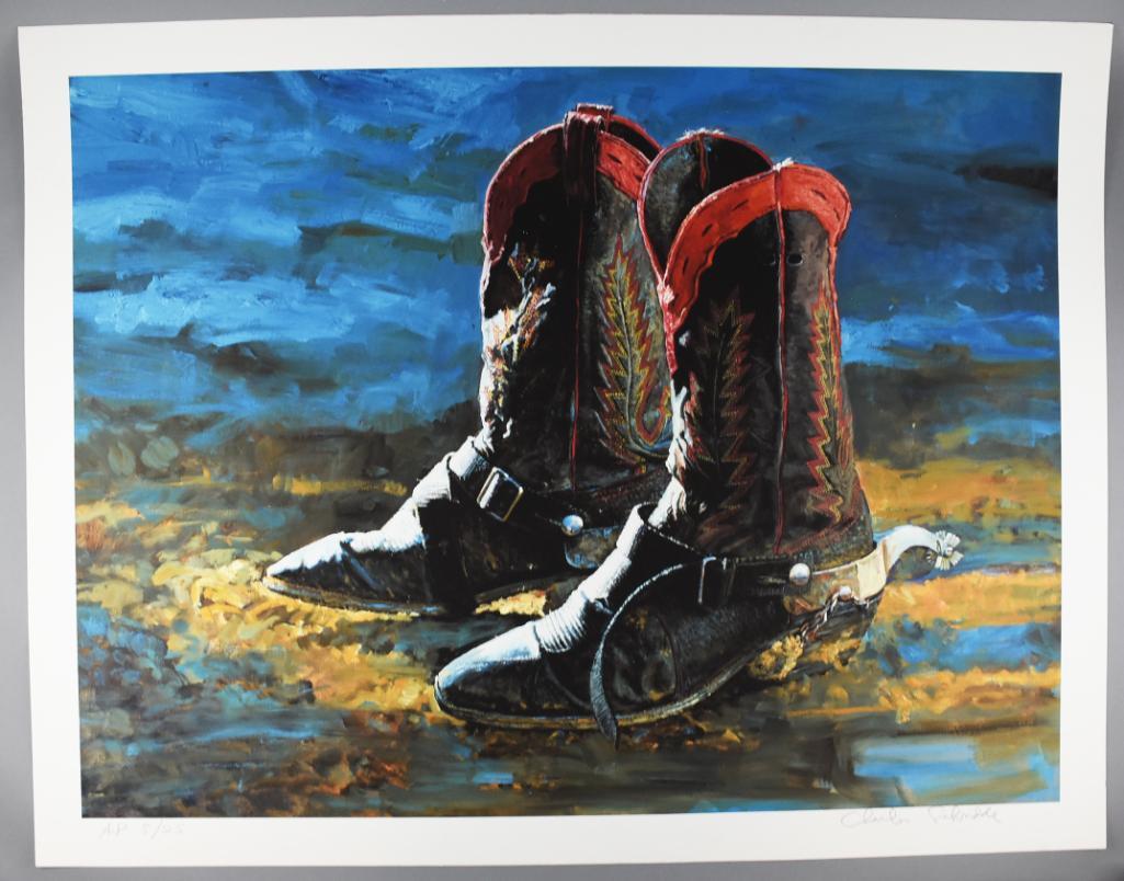 Charles Schridde (1926-2011) Artist Proof 8/25 Boots (1 of 5)