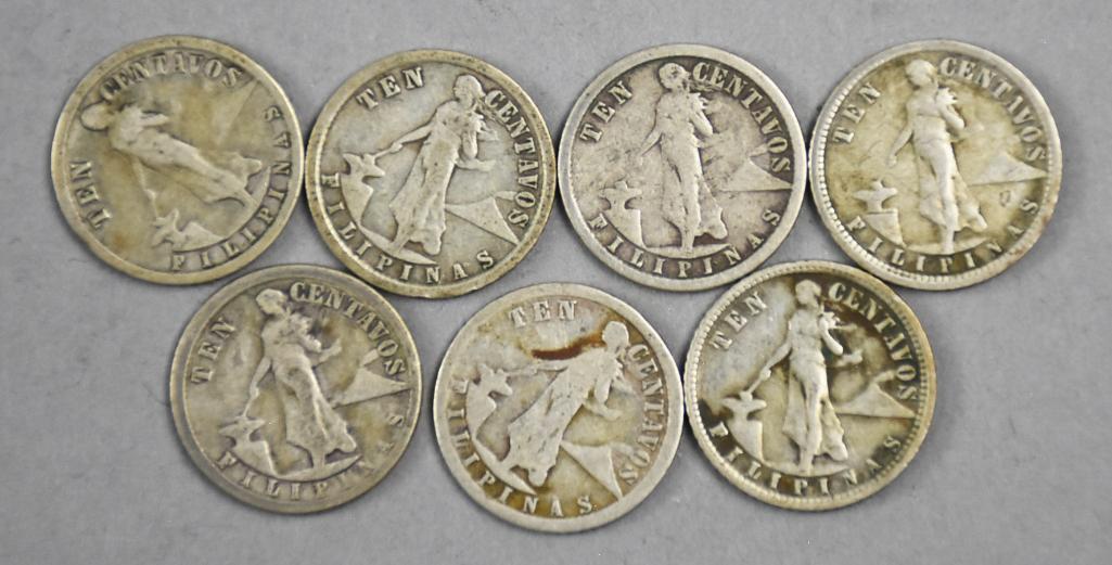 (7) Vintage US Mint Philippines Centavos (1 of 2)