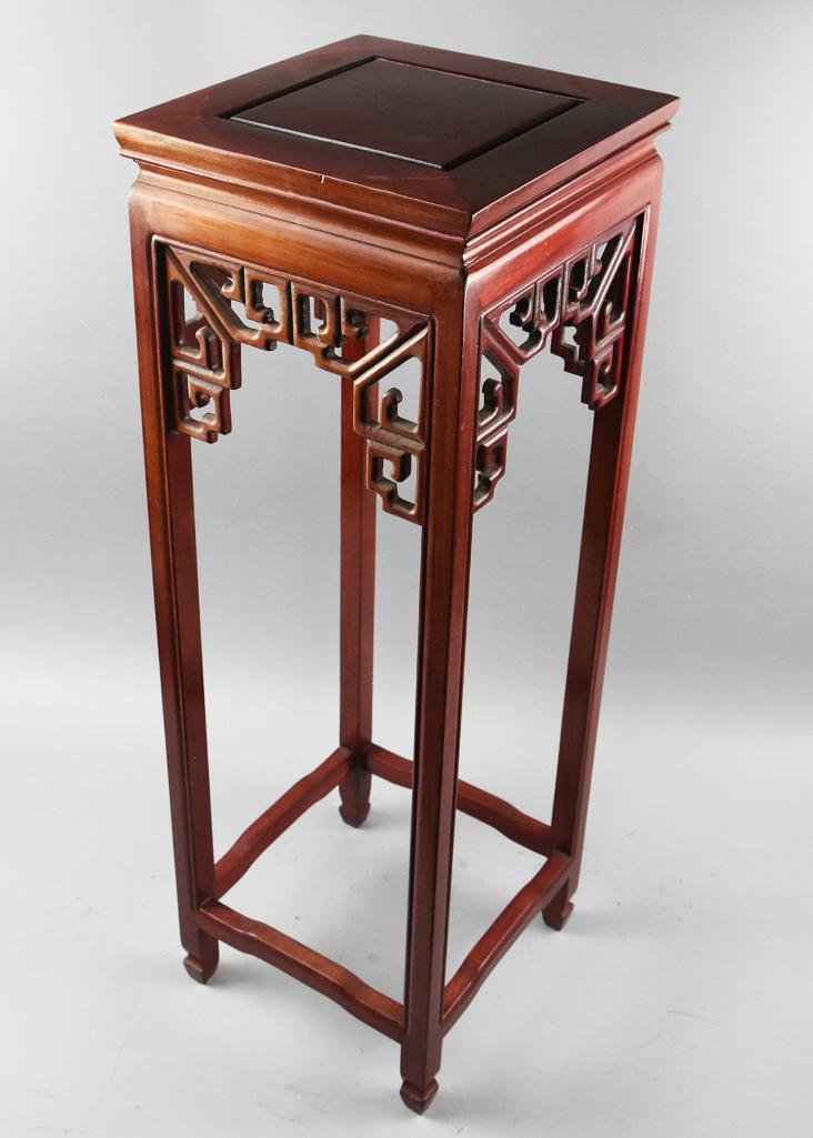 Vintage Chinese Teakwood Plant Stand (1 of 7)