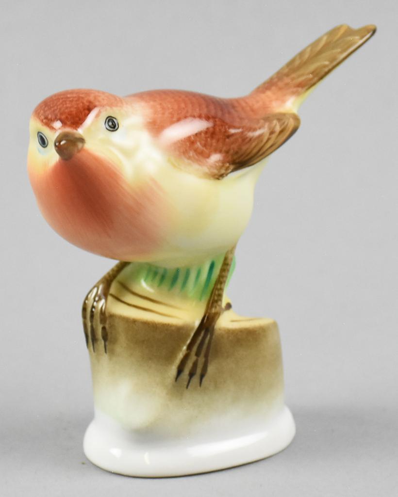 Vintage Herend Porcelain Natural Bird Figurine (1 of 3)