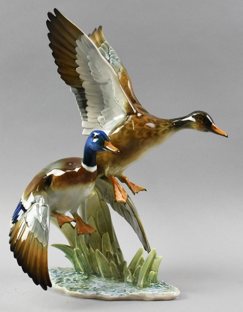 Lorenz Hutschenreuther Porcelain Mallard Duck Grouping (1 of 5)