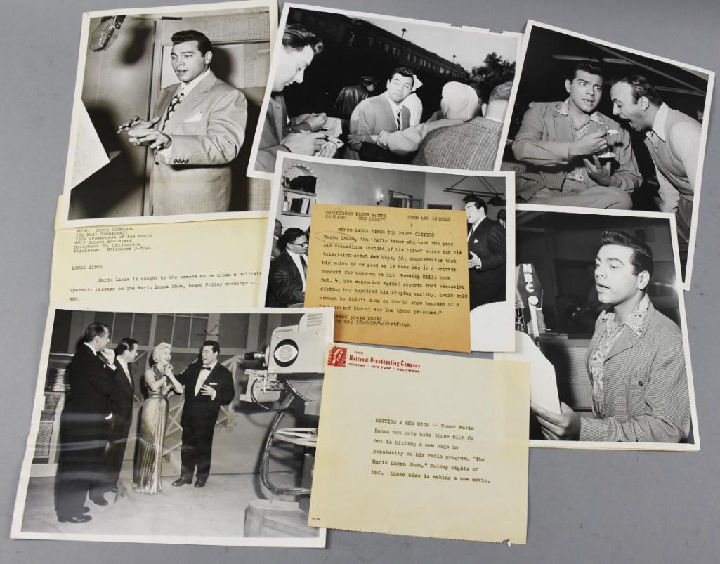 Misc Mario Lanza (1921-1959) Radio Show Promo Photos (1 of 5)