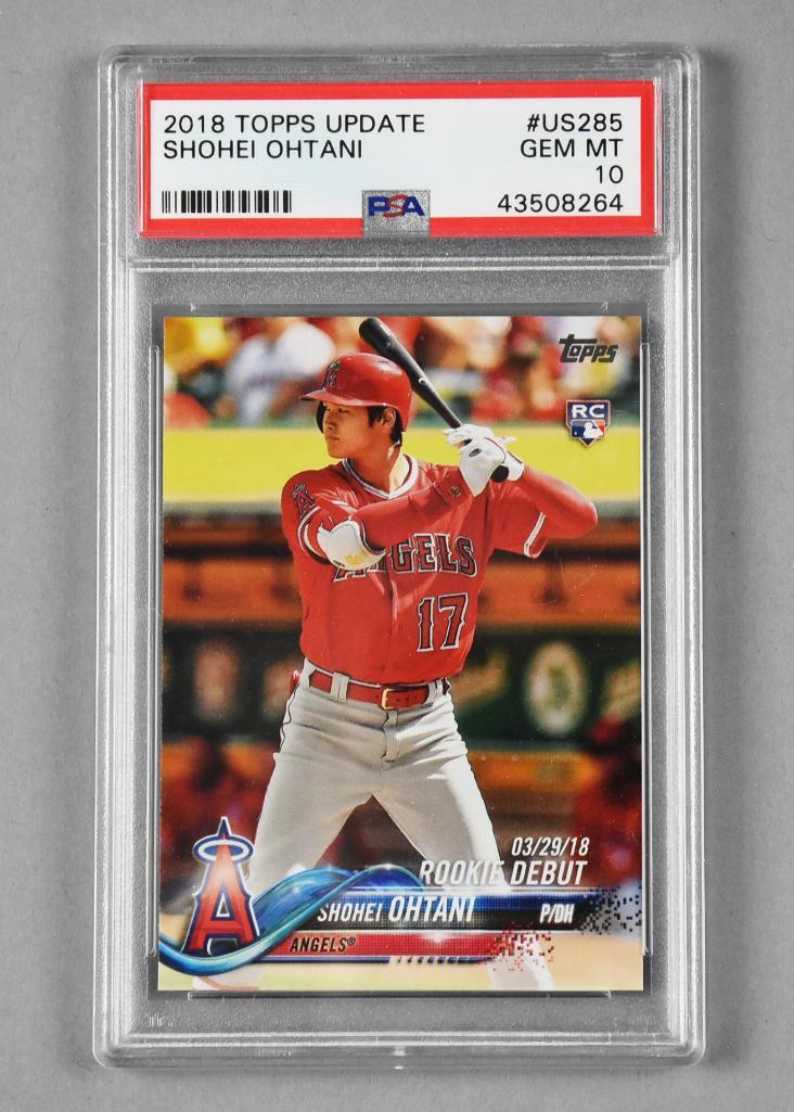 2018 Topps Shohei Ohtani Update, PSA GEM MT 10 (1 of 2)